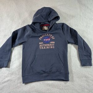 Property of NASA Astronaut Training Hoodie Blue KIDS Large Red Canoe